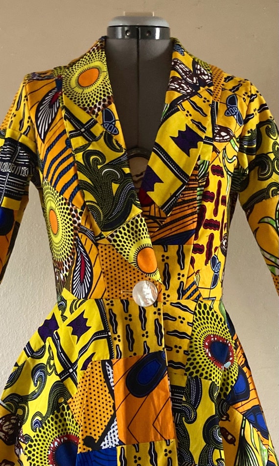 INDACORIFY Gorgeous Gold Print Dress with Jacket for Girls