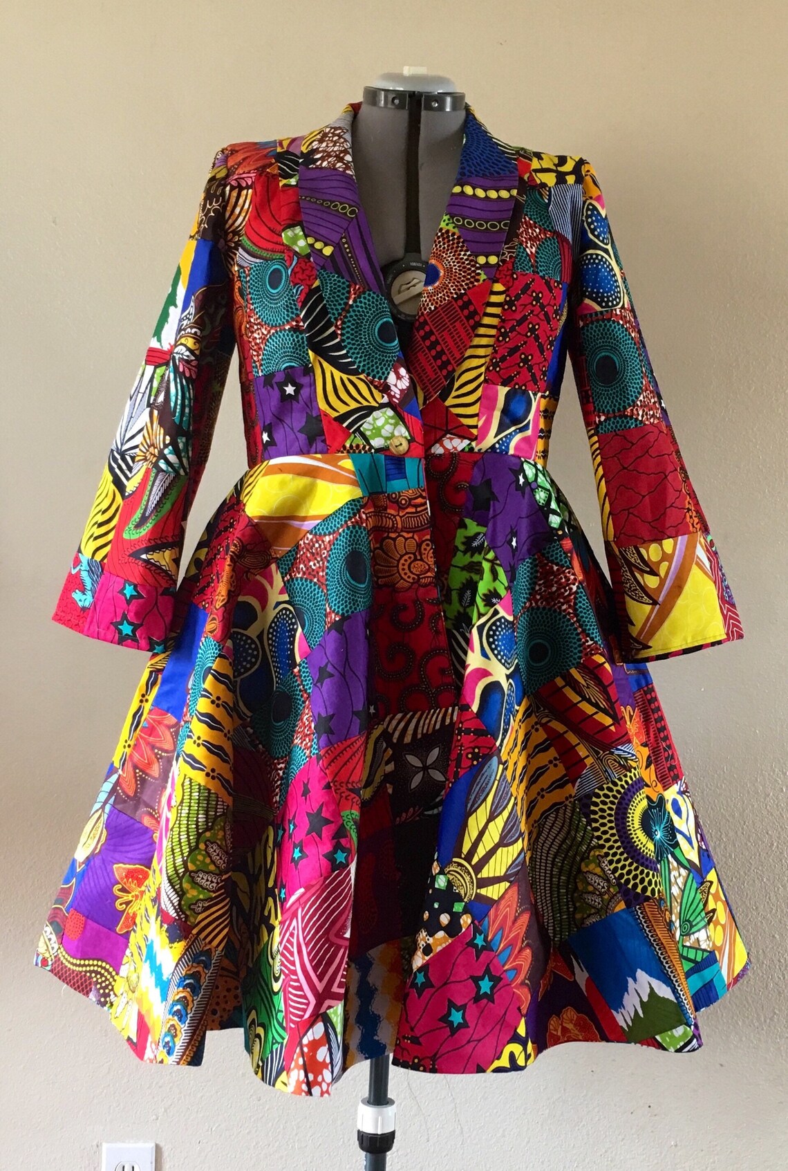 Emily Patch African Print Dress main image 1