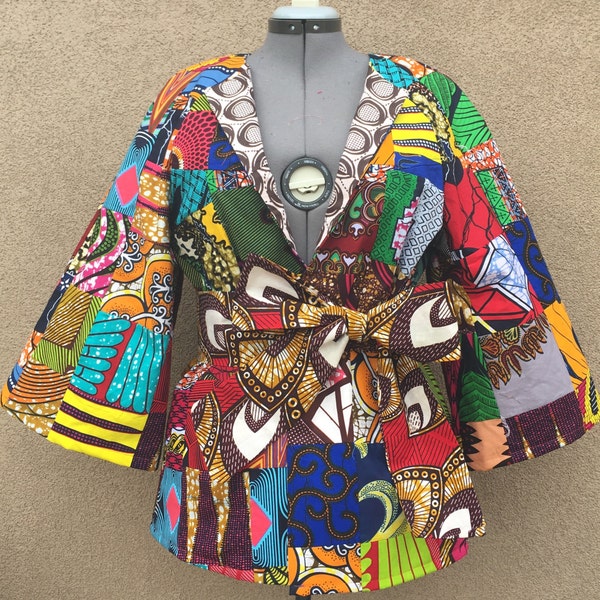 African Print Jacket - Etsy