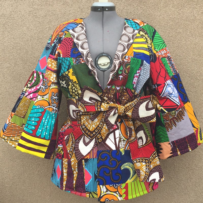 Vintage African Print Jacket main image 0