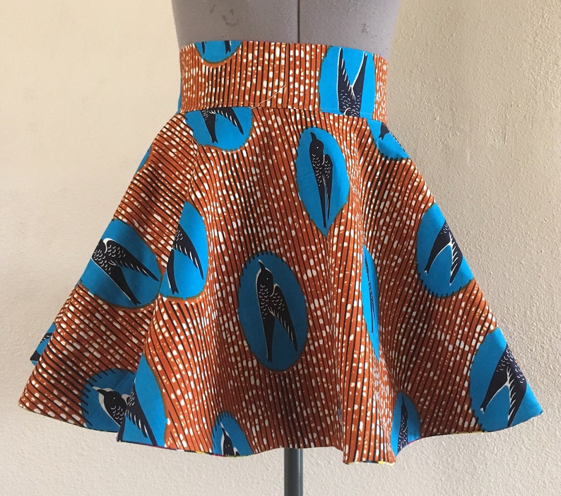 Reversible African Print Patchwork Wrap Peplum Belt Lined Ties in The Back Made Custom to Fit 100% Cotton image 3