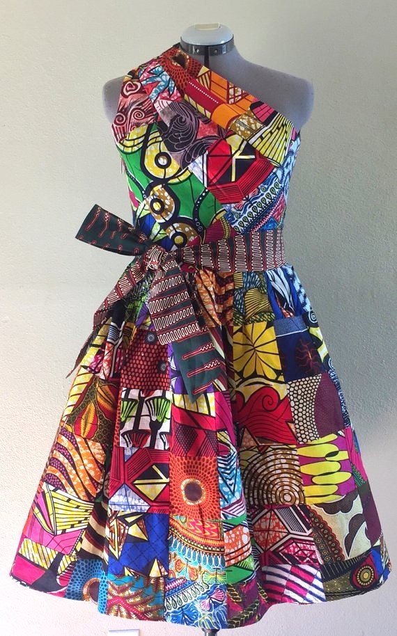 african patchwork dress