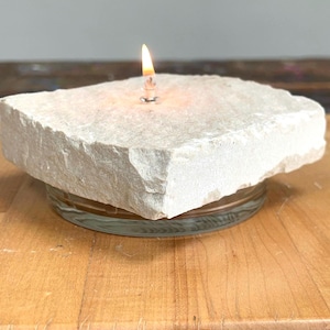 Stone Oil Candle Rustic - 1 wick