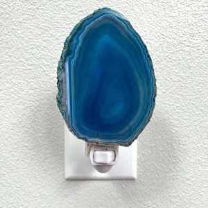 Agate Night Light LED - Teal