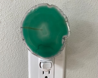 Agate Night Light LED - Green