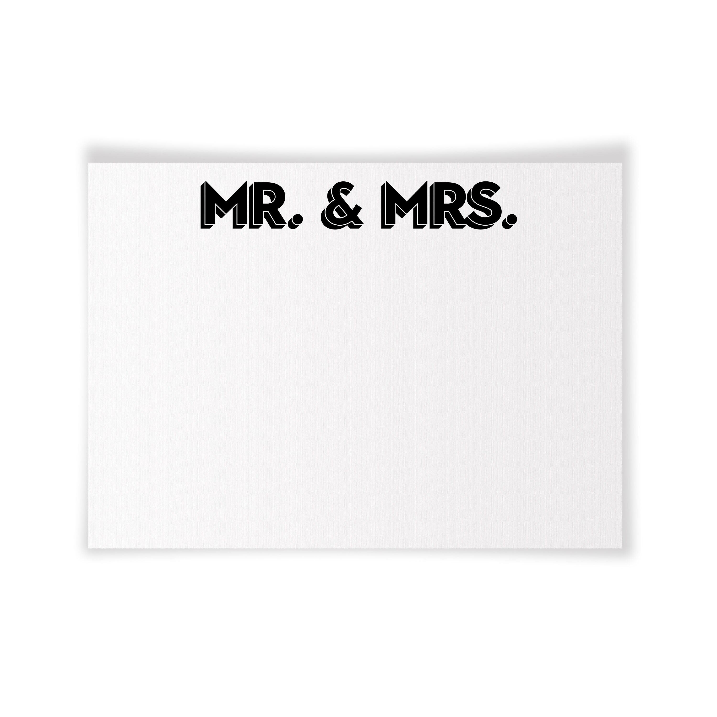 MR. &amp; MRS. Printable Note Card - Etsy España