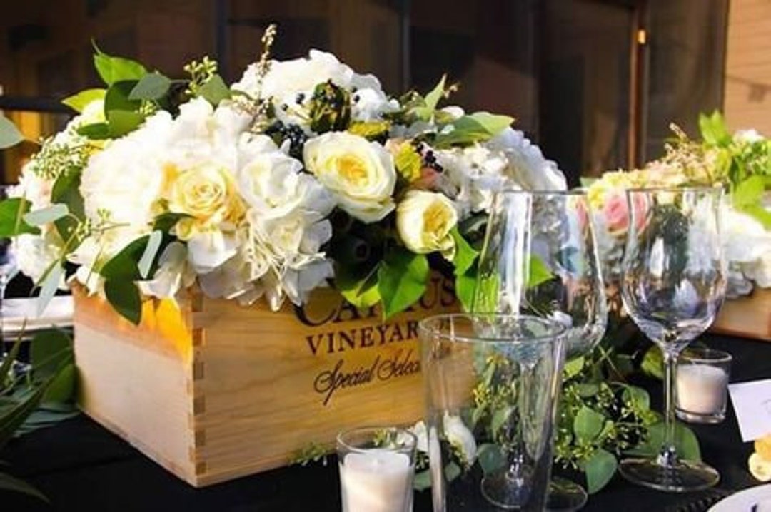 1 French Wine Crates 6btl, Wood Crates, Rustic Wedding Decor, Gift Card ...