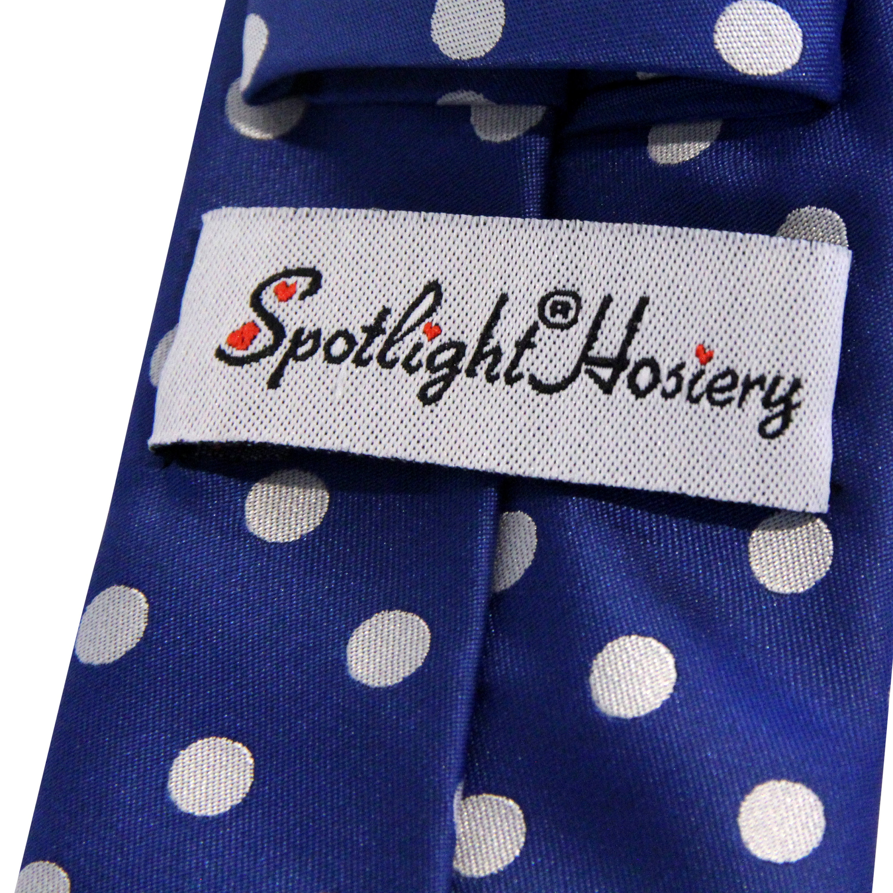 Accessoire Costume S&W Cravate Homme à Pois Bleu Azur - Extra Long
