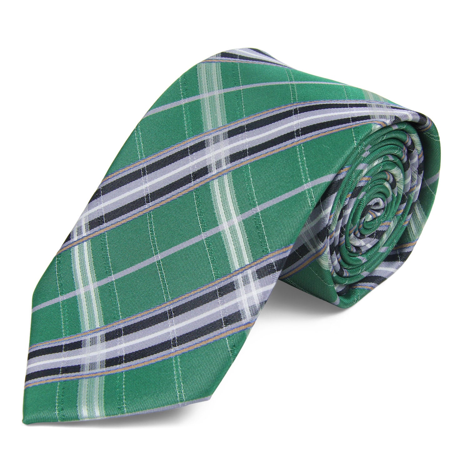 TSJ NECKTIE GREEN CHECK