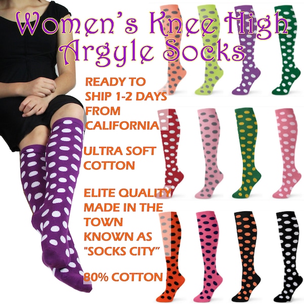 Knee High Socks Etsy