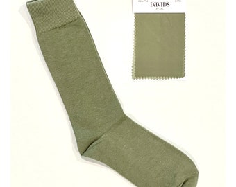 Similar to David's Bridal's EUCALYPTUS Men's Socks For Groomsmen and Bridesmaid father for a Green Wedding Theme