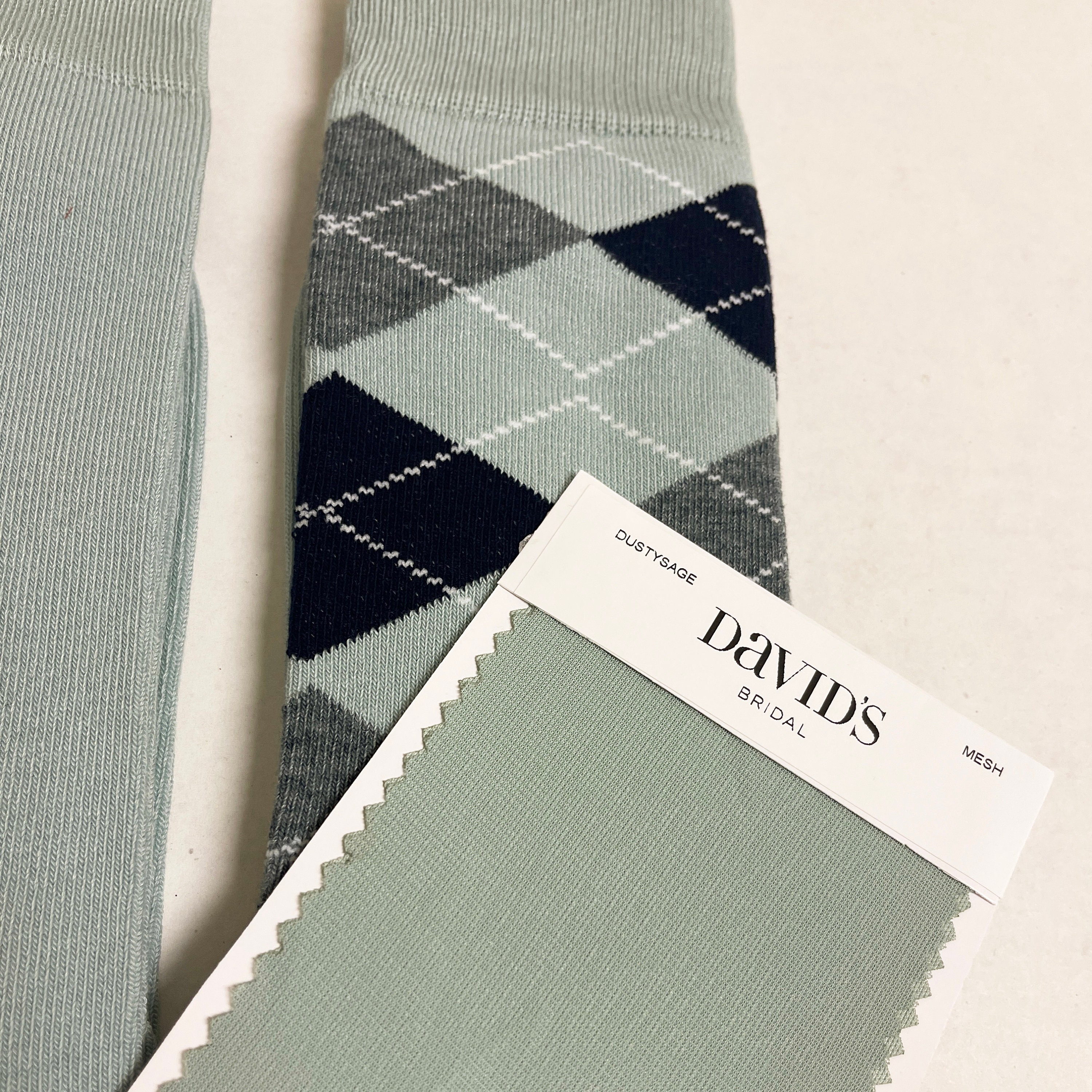 Dusty Sage Green Dress Socks: Cotton Blend Groomsmen Socks Dusty Sage Green Dress Socks: Cotton Blend Groomsmen Socks