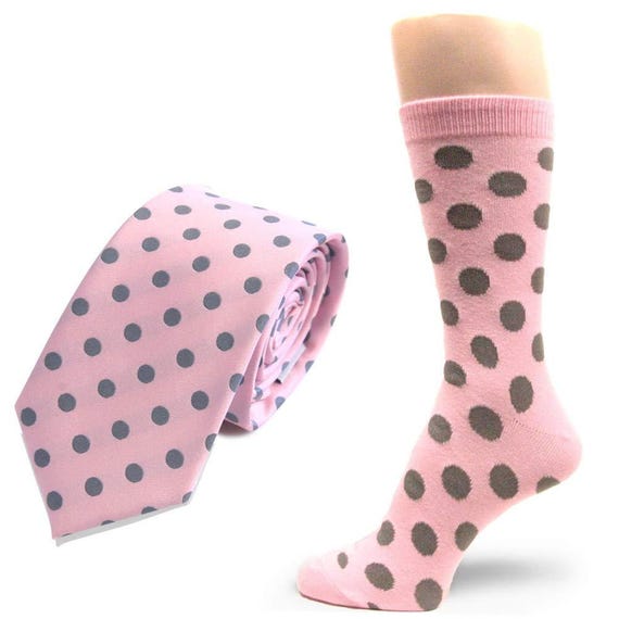 Cravate Homme Spotlight Hosiery Pois Blanc/noir 100% Polyester - Longueur 57", Neuf Avec étiquette