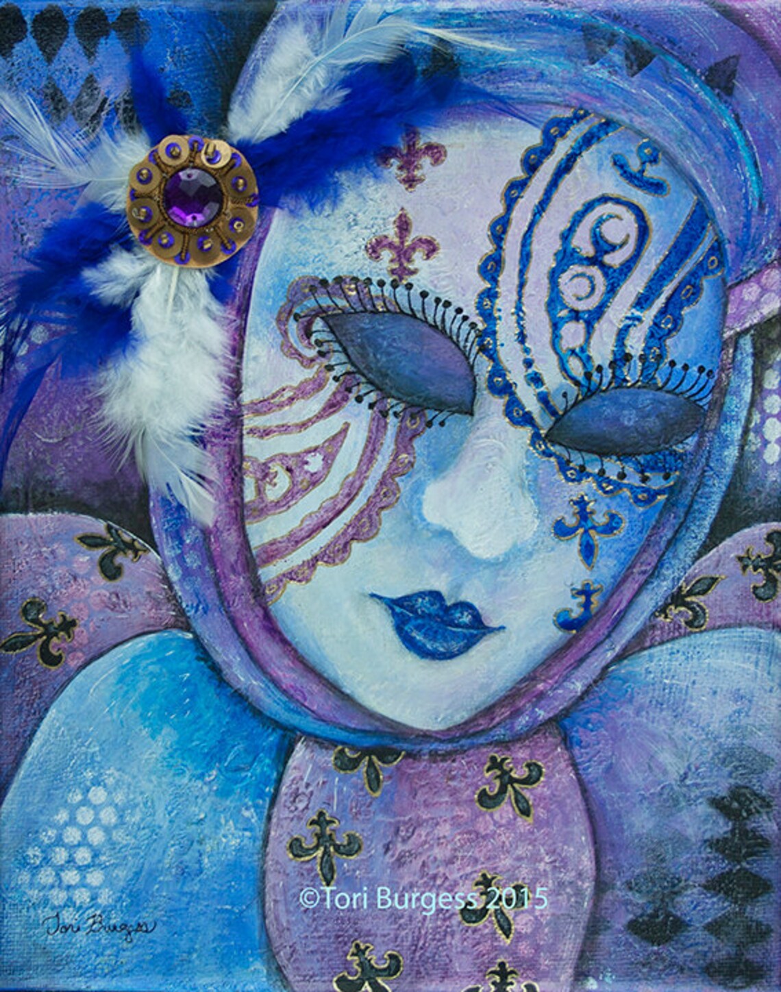 mardi gras mask painting ideas