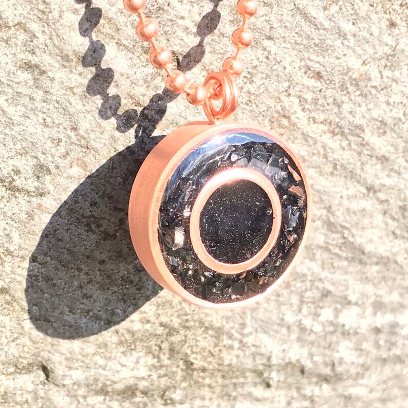 Elite Shungite Halo Orgone Pendant Emf Protection Grounding Root Chakra Herkimer Diamond Black Tourmaline Titanium Iron
