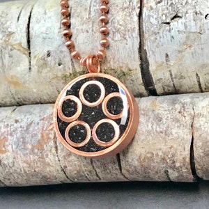 Copper Shungite Quartz Pendant