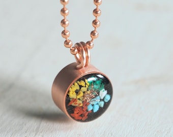 Kids Copper Crystal Pendant: Shungite, Tourmaline, EMF Protection