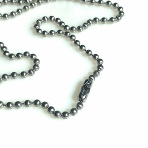 Heavy Stainless Steel Ball Chain 24” 3.2mm size 6