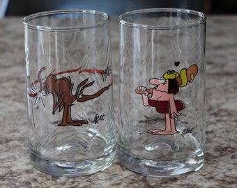B.C John Hart BC Comic Fat Broad Ice Age Collector Series Arby/'s Glass Tumbler