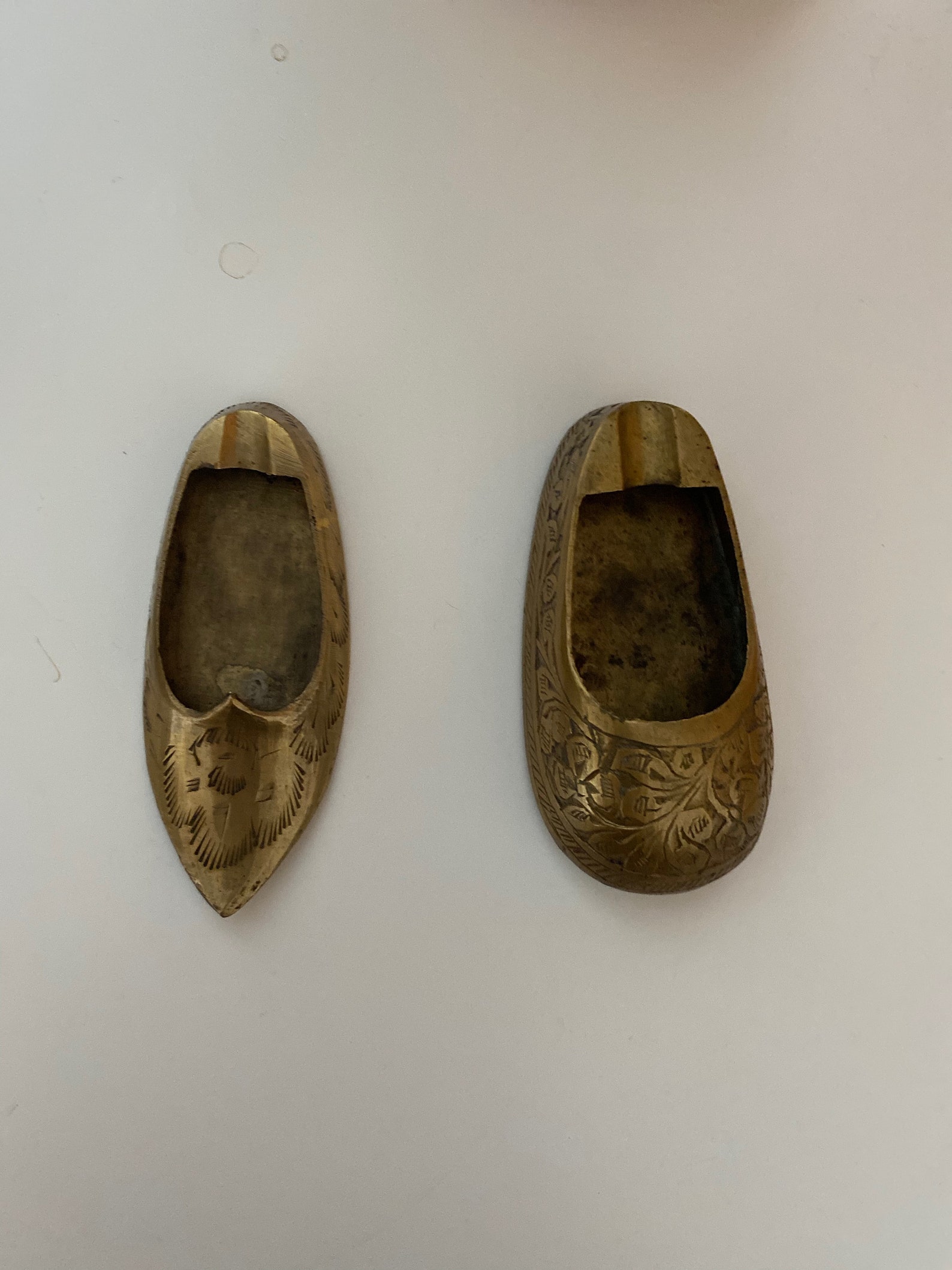 Pair of Brass Shoe Ashtrays Mid Century Modern Brass Ashtray | Etsy