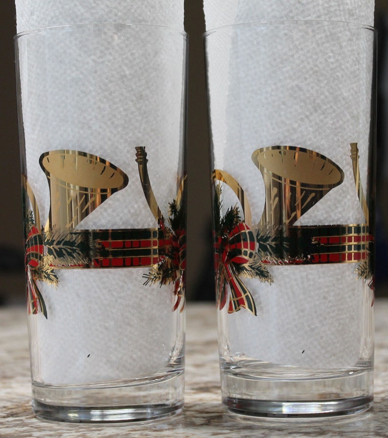 Vintage Christmas Glassware Holiday Glassware Vintage Etsy