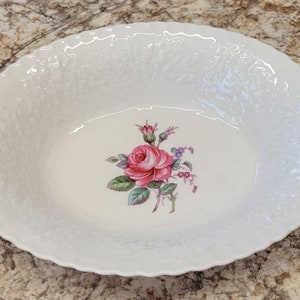 Vintage Spode Savoy Rose Vegetable Dish-Spode Savoy Rose/Bridal Rose Serving Bowl-Spode Bone China Serving Dish