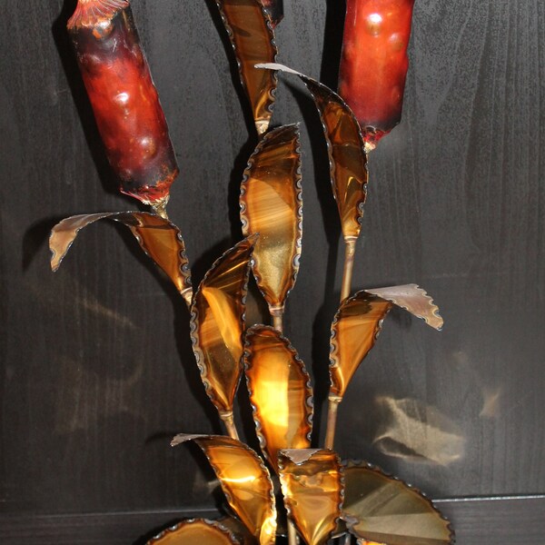 Brass Metal Art Vintage Wall Etsy