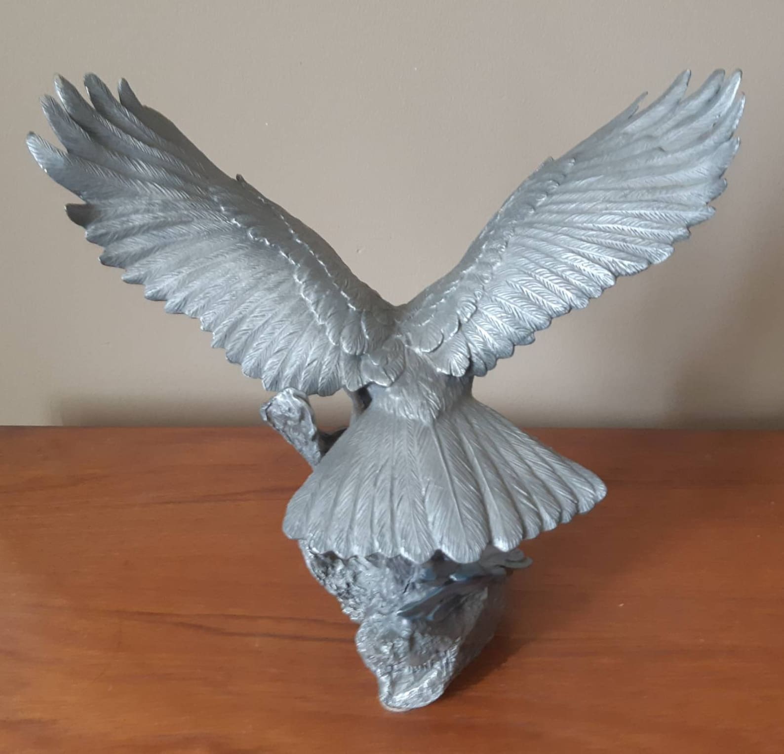 Pewter Eagle Vintage Pewter Eagle Paul Brunelle Pewter Etsy