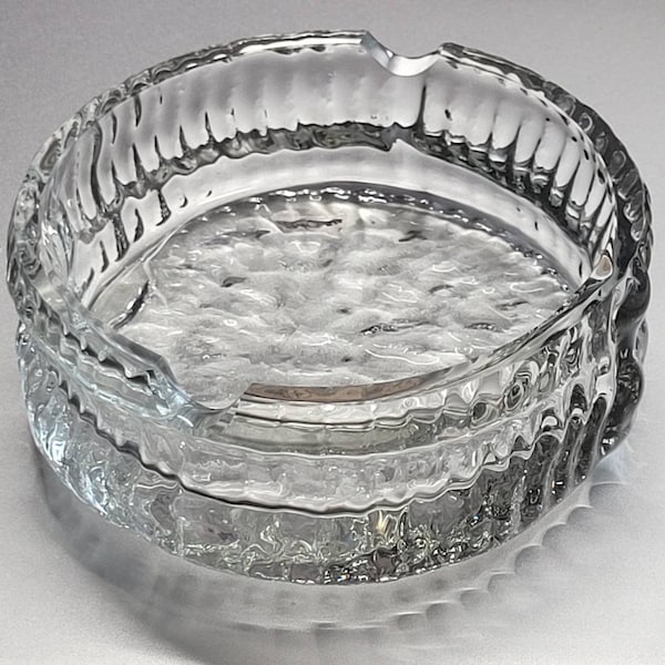 Vintage Rosenthal Crystal Ashtray-Rosenthal Studio Line Crystal Ashtray-Chunky Crystal Ashtray/Catch All