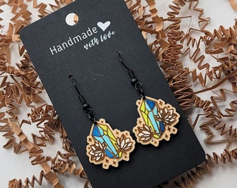 Crystal Bloom Earrings | Crystal Dangle Earrings | Gifts For Her
