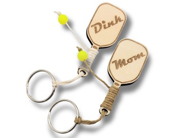 Personalized Pickleball Paddle Keychains! Pickleball paddle gift for kids and Pickelball gifts for couples! Pickleball paddle custom.