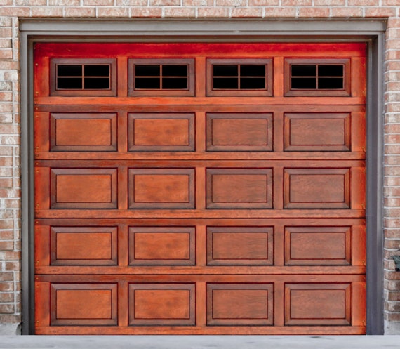 Faux Vinyl Garage Door Windows Decorative Fake Window Decals For Garage Door Garage Door Decorations Garage Door Window Panes And Accents