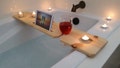 Bathtub Tray - Basic/ Sliver woodworking / Caddy / Bubble Bath / Wooden serving board / Time for her / Unique gift / wood gifts / Bath bomb