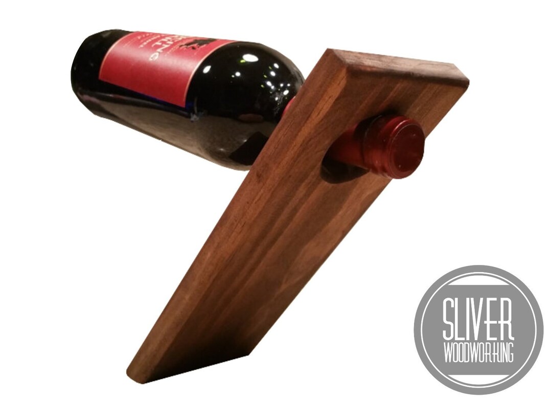 Balancing Wine Bottle Holder Wine Bottle Rack Self Balancing Etsy