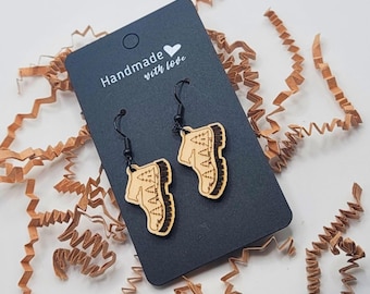 Hiking Boot Dangle Earrings | Earrings for Her | Hiking Gifts