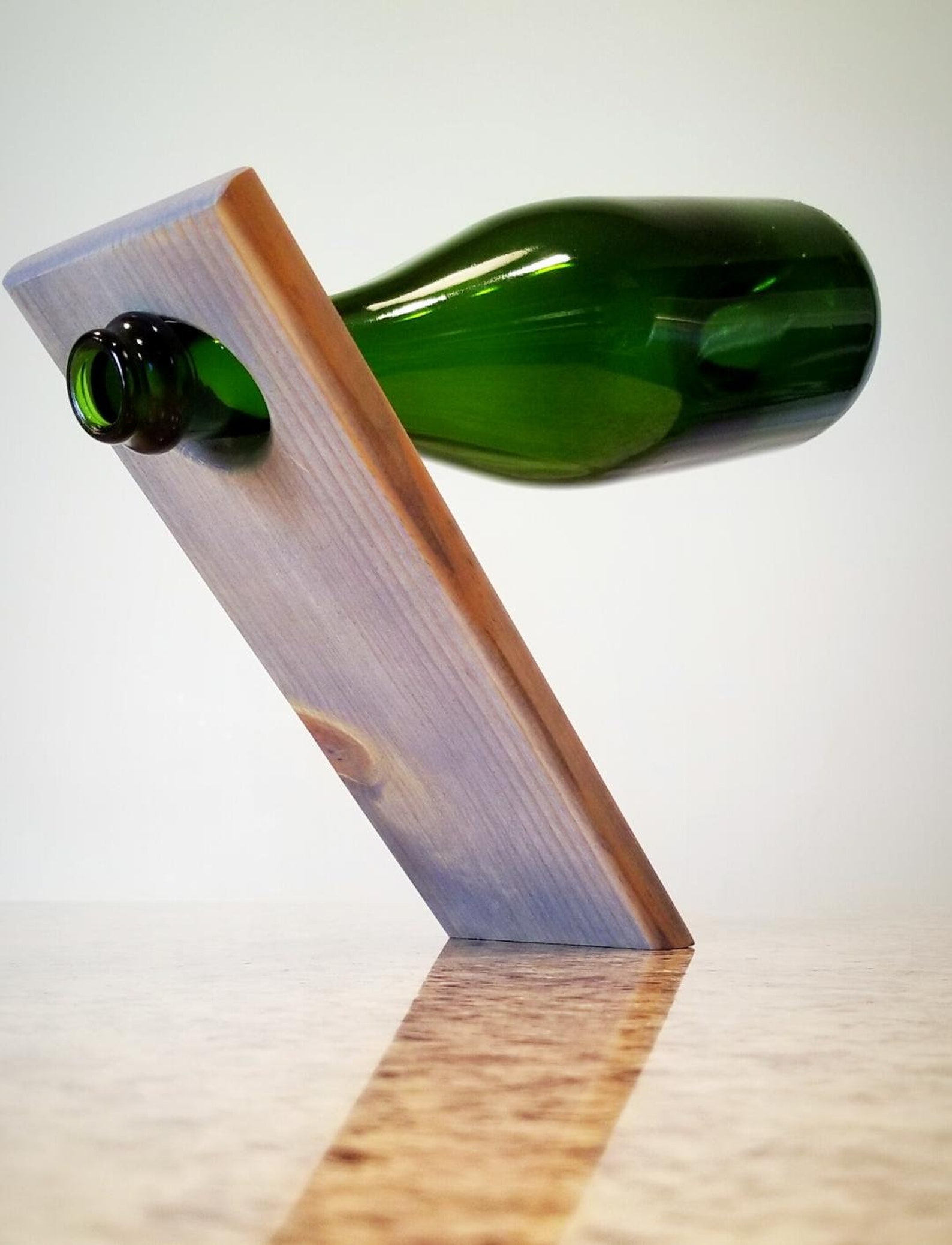 Balancing Wine Bottle Holder Wine Bottle Rack Self Balancing Etsy
