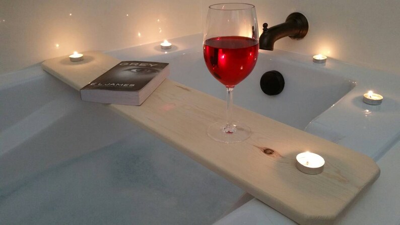 Badewanne Tablett flaches Design Splitter Holzbearbeitung | Etsy