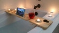 Bath Tub Tray- Vinyl / Sliver Woodworking / Bathroom Accessories / Valentines / Relaxing / Spa / Candles / Gifts for Her / Mothers Day / Mom