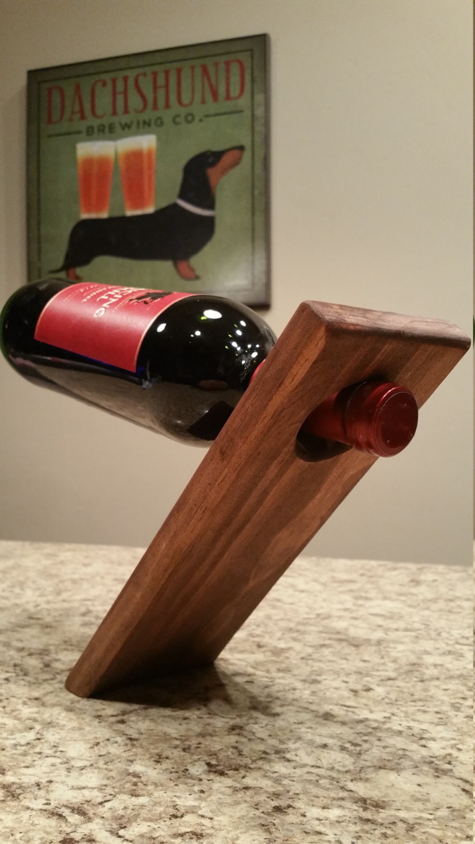 Balancing Wine Bottle Holder Wine Bottle Rack Self Balancing Etsy