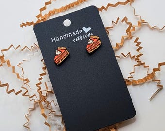 Pumpkin Pie Studs | Gifts for Her | Holiday Earrings