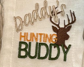 Daddy's Hunting Buddy Embroidery Design