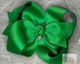 4" Knotted Hair Bow w/Angle Tails