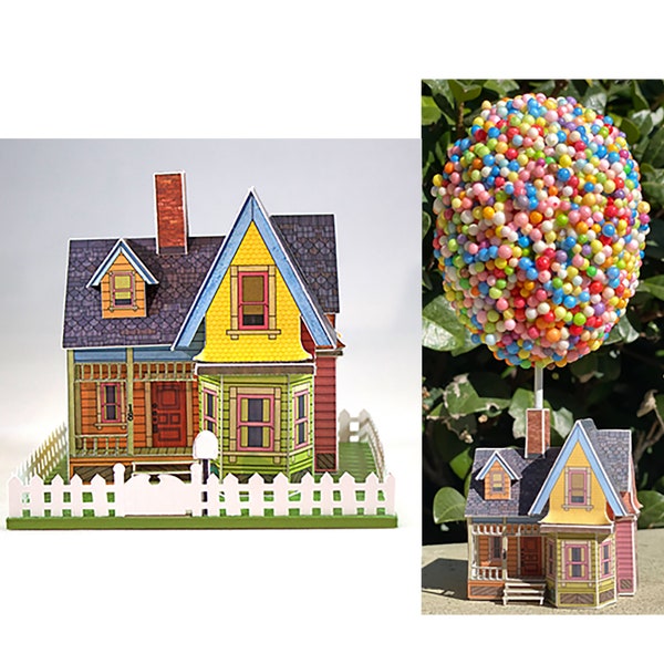 Digital Download- Make your own miniature house inspired by the movie "UP"- digital download
