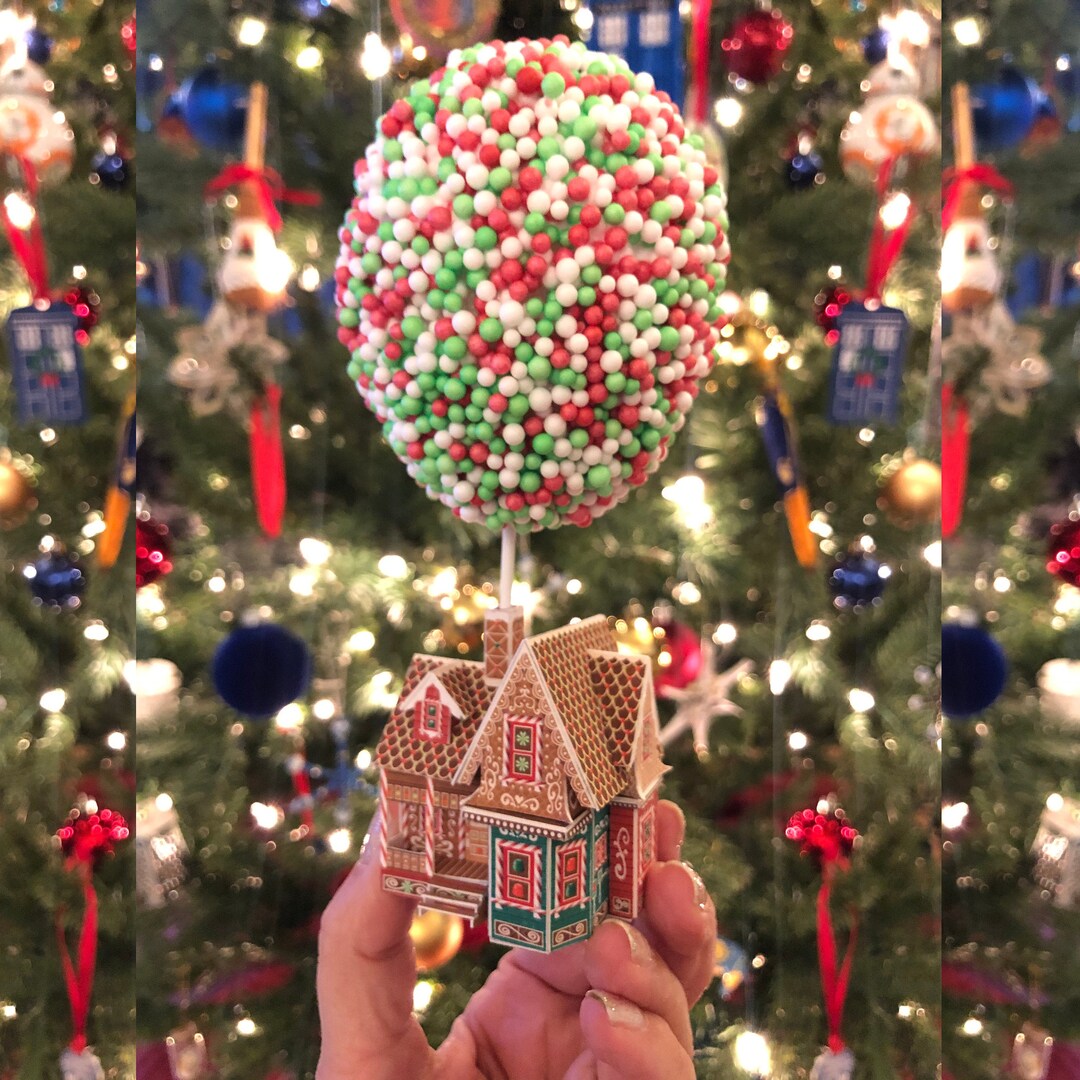 Mini up Gingerbread House With Balloons - Etsy