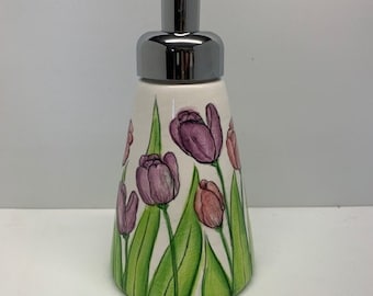 Spring Tulips   - Foaming Soap or Lotion Dispenser