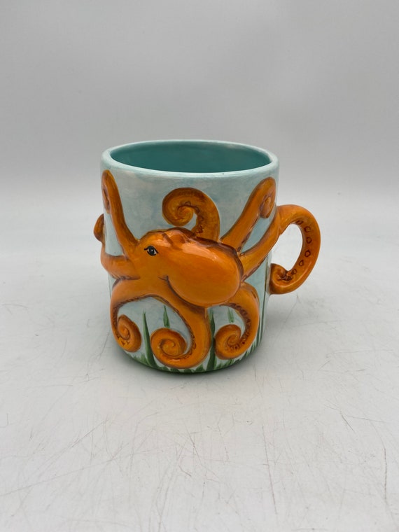 Oscar the Orange Octopus Mug Coffee Cup Cup Cup With - Etsy