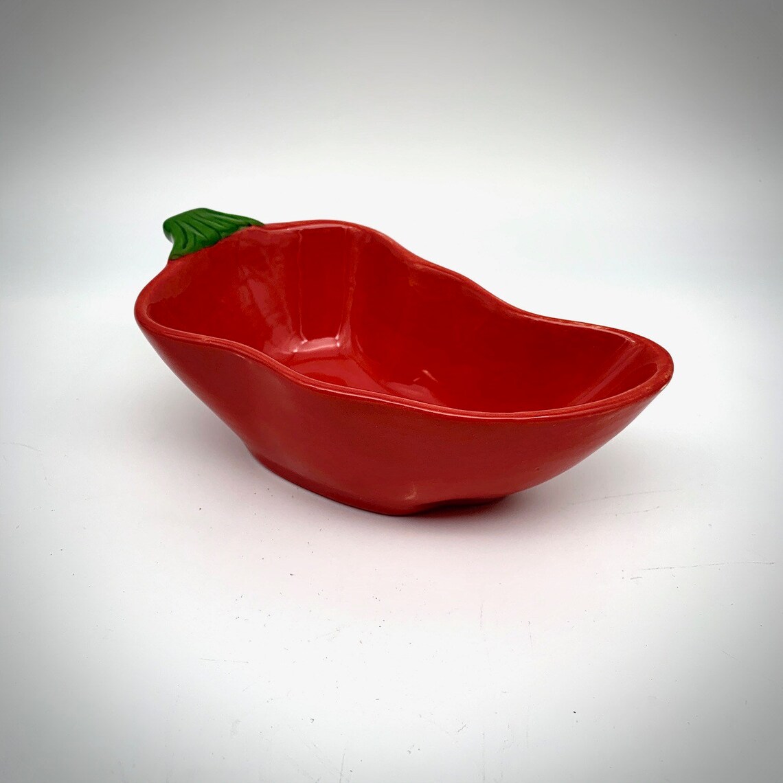 Mexican Fiesta Salsa Serving Bowl Ceramic Chili Pepper Dish Etsy