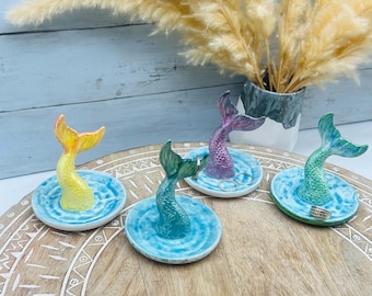 Mermaid Ring Holder - Mermaid Decor, Ring Holder - Beach Decor - Beach Lover - Unique Girl Gift