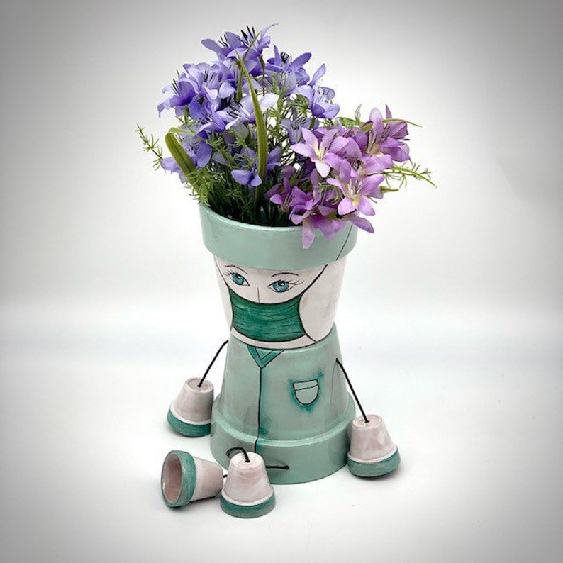 Nurse Surgical Nurse Flower Pot Birthday Gift Flower Etsy
