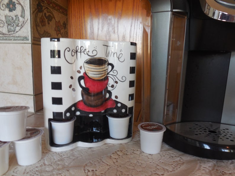 Coffee Time Kcup Holder Space Saver Keurig Cup Holder Etsy